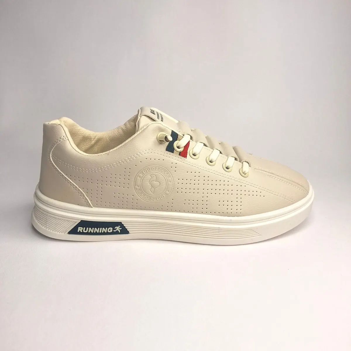 Classic Cream Leather Sneakers